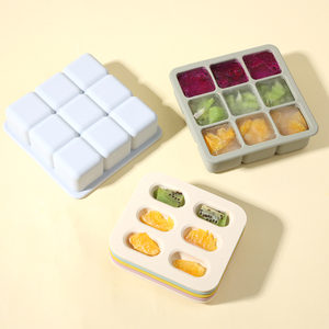 Nouvel ensemble d'alimentation pour nouveau-nés : plateau en silicone pour <span class=keywords><strong>lait</strong></span> <span class=keywords><strong>maternel</strong></span>, jus de fruits et purées de fruits, idéal pour la congélation des aliments pour bébés - Product Image 6