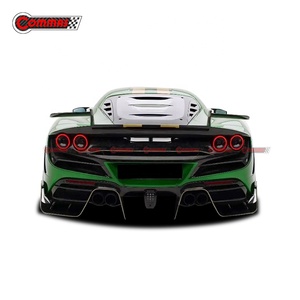 Kit carrosserie de haute qualité en fibre de carbone style MSY pour Ferrari F8 : pare-chocs avant et arrière, spoiler, jupes latérales, aération de capot - Product Image 3
