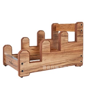 Soporte de madera para guitarra eléctrica, estante de almacenamiento escalonado de madera maciza de 4 capas para exhibición y organización de guitarras - Product Image 4