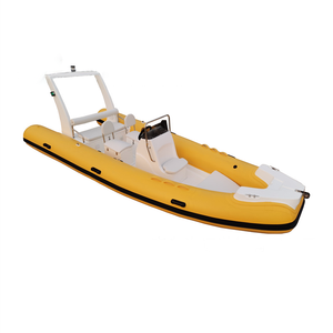 Vente en gros bateau à côtes épaissies en fibre de verre PVC résistant à l'usure kayak hors-bord gonflable bateau de pêche électrique pour 7 personnes et plus - Product Image 1