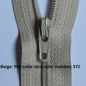 Cho YKK số 3 chính hãng <span class=keywords><strong>Nylon</strong></span> dây kéo nhựa bảo hộ lao động quần áo dây kéo cho quần & Quilt Bìa được sản xuất bởi dây kéo thanh trượt - Product Image 3