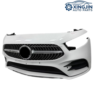 Para <span class=keywords><strong>Mercedes</strong></span>-Benz A45 AMG W177 Star <span class=keywords><strong>Edition</strong></span>: Kit completo de parachoques, parrilla, ventilador de radiador, faros delanteros y componentes de carrocería (compatible con <span class=keywords><strong>A180</strong></span>, A200) - Product Image 2