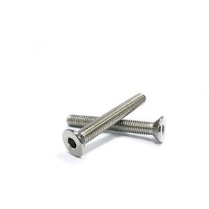สกรูหัวหกเหลี่ยมคุณภาพสูง สแตนเลส M6 M8 M10 DIN7991 สกรูหัวแบนแบบ Allen M8X35 - Product Image 4
