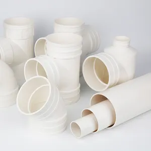UPVC Plastic tubes Outlet PVC Pipe 250mm Plumbing Materials for Water Drainage 50mm PVC Piping