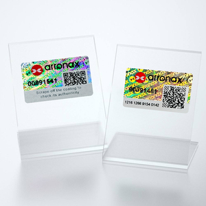 カスタム<span class=keywords><strong>Qr</strong></span>コードレーザーホログラフィックラベルアンチフェイクフォイドシールブランディング検証セキュリティホログラムステッカー - Product Image 4