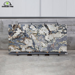 Chất lượng cao phong cách cổ điển đá cẩm thạch nhân tạo tấm đánh bóng đá thiêu kết axit kháng cho nội thất gạch bức tường lớn tấm hình thức - Product Image 1