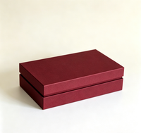 Boîte cadeau rigide vert foncé avec insert en mousse personnalisé, boîte d'emballage cadeau pour cravate et pochette de costume pour homme, mariage, cadeau d'affaires
