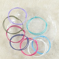 Bracelet en cordon ciré promotionnel pas cher, fait main, réglable, étanche, chaîne de bracelet en cordon ciré Zooying