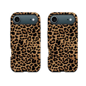 حافظات هواتف ثلاثية الأبعاد بتقنية الطباعة بالتسامي 2 في 1 مقاومة للصدمات بنقشة الفهد لهواتف آيفون 16 و17 برو ماكس وسامسونج جالاكسي إس24 وإس24 ألترا بلس - Product Image 2