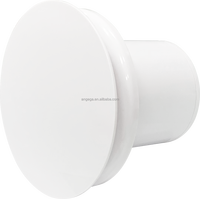 Ventilateur d'extraction mural ANGEGA VF-Q4-3 de 4 pouces en plastique ABS avec moteur à enroulement en cuivre pour cuisine, salle de bain et usage domestique