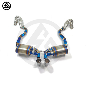 ท่อไอเสียไทเทเนียม CSZ สำหรับรถปอร์เช่ บ็อกซเตอร์ เคย์แมน 981 <span class=keywords><strong>987</strong></span> พร้อมแคทไบน์เดอร์ ท่อร่วมไอเสีย ท่อเก็บเสียง และปลายท่อโครเมียม - Product Image 5