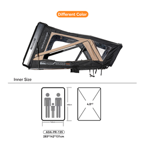 Tienda de campaña rígida ligera para techo de fábrica ADA OVERLAND, para coche y SUV, venta al por mayor de suministros para camping al aire libre - Product Image 5