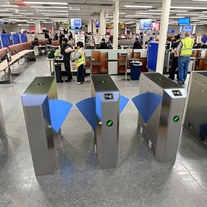 Multi-contrôle d'accès intelligent automatique d'authentification de porte d'aile de sécurité de tourniquet de porte d'oscillation d'acier inoxydable - Product Image 6