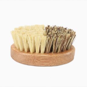 Brosse de nettoyage de cuisine portable en bois de rose, forme ovale, poils en sisal, brosse pour fruits et légumes, écologique - Product Image 6