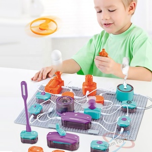 Samtoy 45Pcs Giáo Dục Gốc Trẻ Em Logic Bảng Liên Kết Mạch Dễ Dàng Lắp Ráp Thí Nghiệm Khoa Học Đồ Chơi Điện Tử Xây Dựng Khối - Product Image 1