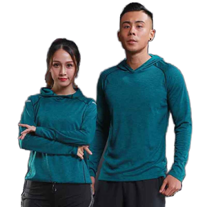 Custom Solid Long Quick Dry Breathable Windproof Reflective Mens Pullover <b>Hoodie</b> for Winter Sports Yoga <b>Workout</b> Gym - Product Image 2