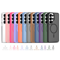 Nouveauté Étui de téléphone magnétique anti-chute tout compris de couleur unie pour Samsung Galaxy S26 S25 Ultra S24 Edge