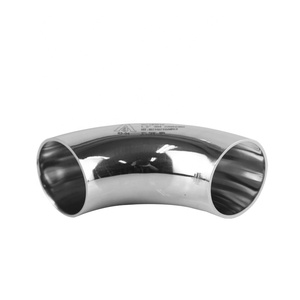 Gomito Saldato a 90 <span class=keywords><strong>Gradi</strong></span> in Acciaio Inox 304 316L di Grado Alimentare, Igienico e Sanitario, Lungo e Corto, 25mm 38mm 50mm 3A - Product Image 4