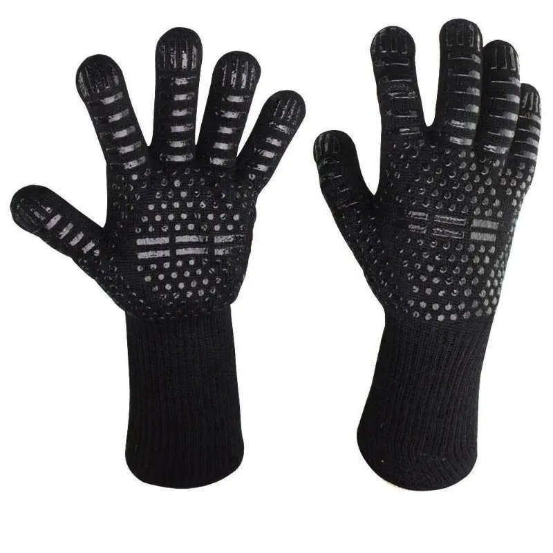 High Quality Frying Baking Oven Barbecue Microwave Oil Cooking Working Heat Cut Resistant Safety BBQ Grill Gloves