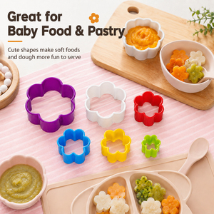 Lot de 6 emporte-pièces colorés pour biscuits, en plastique PP personnalisé, non toxique, hygiénique et sain, pour fêtes et spectacles - Product Image 6