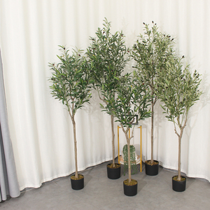 Arbre d'olivier artificiel de marque JIAWEI JWT3675, hauteur de 140 cm, respectueux de l'environnement, vendu en usine, toucher réaliste, intérieur/extérieur - Product Image 5
