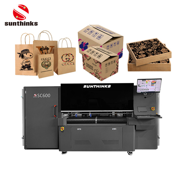 Sunthinks High Precision Digital Equipment SC600 Single Pass Printer for High Quality Corrugated Packaging Printing Production