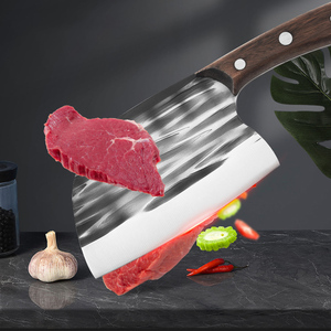 Coltello da cucina forgiato realizzato a mano in acciaio ad alto tenore di carbonio con manico in legno coltello da cucina per il taglio a casa - Product Image 4