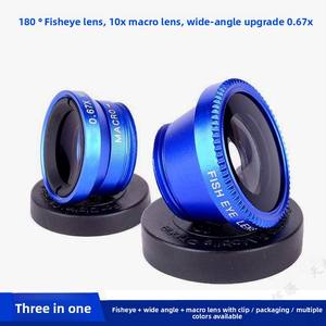 Objectif universel pour téléphone trois-en-un avec lentille fisheye, grand angle et <span class=keywords><strong>macro</strong></span> pour selfie et photographie <span class=keywords><strong>macro</strong></span> - Product Image 2