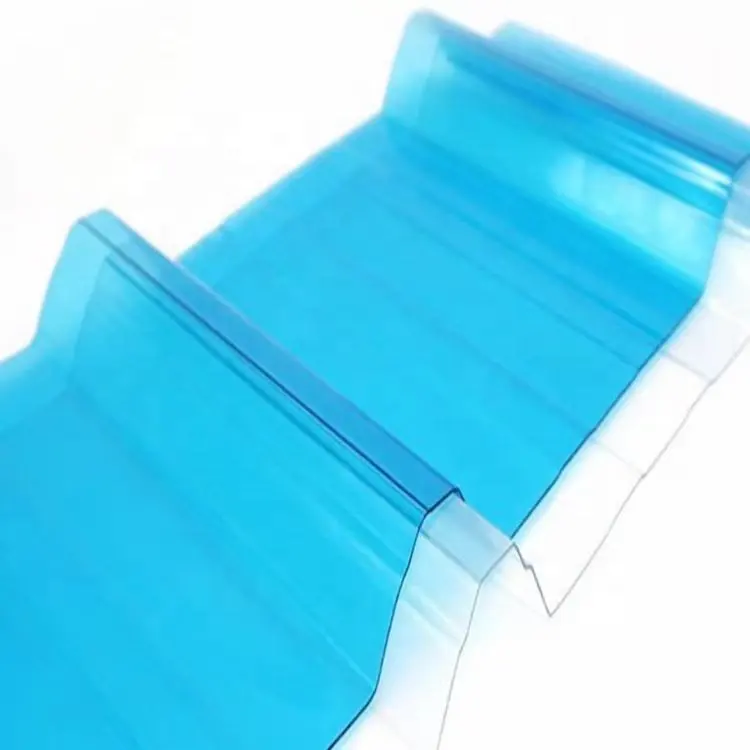 Feuilles de toiture en plastique ondulées en polycarbonate personnalisées de couleur de matériau vierge 100% pour la serre