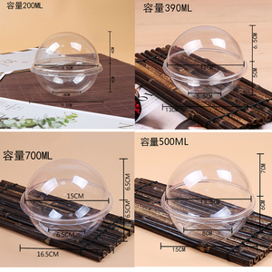 Bán buôn vật nuôi trong suốt rõ ràng nhựa quả bóng tròn giáng sinh bao bì thanh lịch Vòng Vỏ Sò cho hộp giấy - Product Image 6