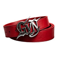 Ceinture personnalisée avec lettres gothiques et boucle en acier inoxydable pour hommes et femmes, accessoires de mode streetwear hip-hop