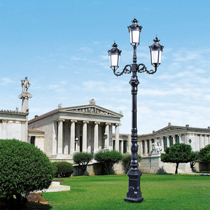 Professional Manufacture Outdoor Antique Cast Iron Street <b>Post</b> Led Garden Pole <b>Light</b> Garden Pole <b>Light</b> - Product Image 4