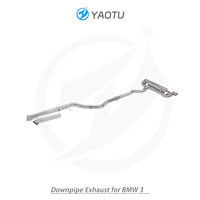 YT knalpot sistem katup sisi ganda, bagian belakang tengah untuk BMW 320i 328i 330i F30 F35 2.0T N20 B48 2012-2020 Series