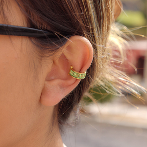 Classic Rhinestone <b>Ear</b> <b>Cuff</b> Minimalist Non Piercing Clip on <b>Earring</b> Daily Wearing - Product Image 3