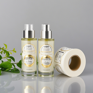 Tùy chỉnh in ấn sang trọng bao bì không thấm nước chai dập nổi lá vàng dán nhãn cho mỹ phẩm - Product Image 2