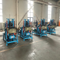 Foreuse portable pour puits d'eau de 150 m, machine de forage de puits compacte pour l'approvisionnement en eau des villages