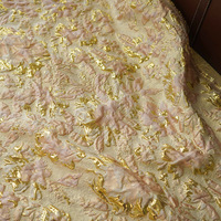 Nouvelle robe à fleurs pour femmes Tissu brocart jacquard