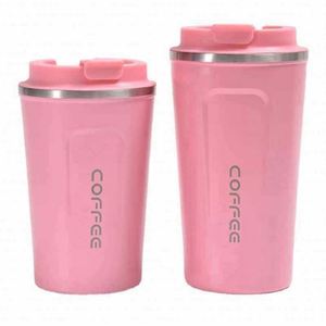 Taza de Café Simple de Acero Inoxidable 304, Termo Portátil para Auto, Regalo de Oficina, Taza para Dos Bebidas - Product Image 1