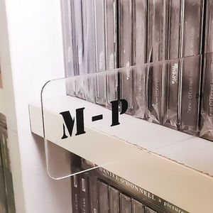 Acrylic LP <b>Vinyl</b> Record Classification Card 6 Piece Horizontal Vertical Quick Classification Label Durable Record Organizer - Product Image 5