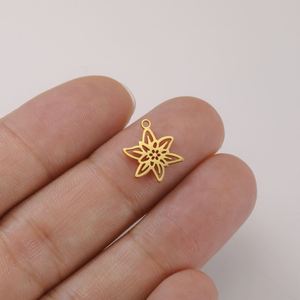 <span class=keywords><strong>Lot</strong></span> de 12 breloques en acier inoxydable, motifs fleurs du mois de <span class=keywords><strong>naissance</strong></span> (Aster, Violet, Œillet, Lotus, Pavot), pour la fabrication de bijoux DIY, vente en gros - Product Image 6