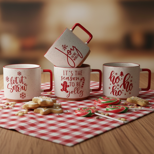 Silk Screen Printed <b>Reusable</b> Cartoon Porcelain Coffee <b>Mug</b>-Food Safe Dishwasher Microwave Safe Certified Customizable Business - Product Image 1