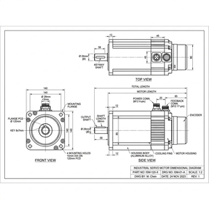 Moteur AC d'origine 1FT6105 8SF71 4DH0 avec encodeur intégré et encodeur S/R 2048 pour système de machine à axe vertical - Product Image 4