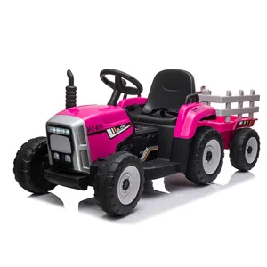 2020 hot design 12v battery kids ride on car 4 wheelers with 2speed tractor truck vehicle for children