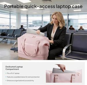 Sac de <span class=keywords><strong>voyage</strong></span> pour femme, sac de week-end 40L approuvé par les compagnies aériennes, avec compartiment à chaussures et poche étanche pour articles mouillés - Product Image 2