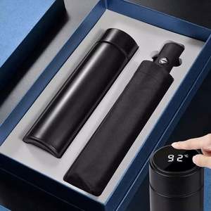 Custom Logo Luxury Gift Box Set Corporate Business Promotions Automatic Umbrella Stainless Steel Flask <b>Mug</b> Personalized Silk - Product Image 6