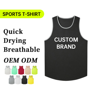 Sport Men's Plain Dry Running Sport Tank Top Casual Summer Outdoor Basketball Sleeveless Gym Tops <b>Vest</b> - Product Image 1