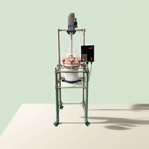 Reactor de agitación cilíndrico de PTFE de doble capa con baño de agua caliente, certificado ISO CE - Proveedor de Reactores Premium - Product Image 1