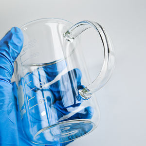 कस्टम 5-2000 मिलीलीटर प्रयोगशाला ग्लेसवेयर गोल गर्मी प्रतिरोधी बोरोसिलिकेट ग्लास हैंडल के साथ बीकर को मापने के साथ स्नातक किया - Product Image 5