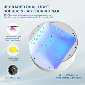 54w Rechargeable Uv Light Lamp for <strong>Nail</strong> Cordless Led <strong>Nail</strong> Dryer With Metal Base for Professional <strong>Nail</strong> Art Salon &amp; Home Use - Product Image 4