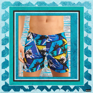 Shorts de Playa para Hombre, Estampados, con Cintura Elástica Media, Protección UV, Tejido de 170g, Disponibles en Stock - Product Image 2
